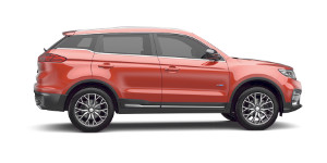 Proton X70 Side Ruby Red