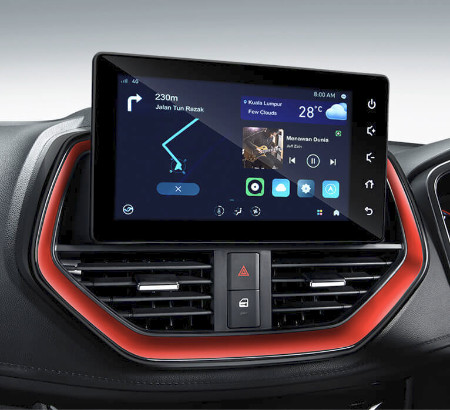 proton iriz infotainment system