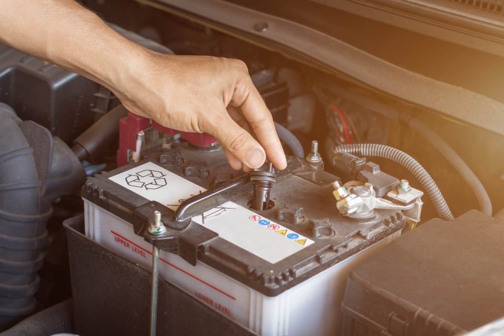 check car battery water